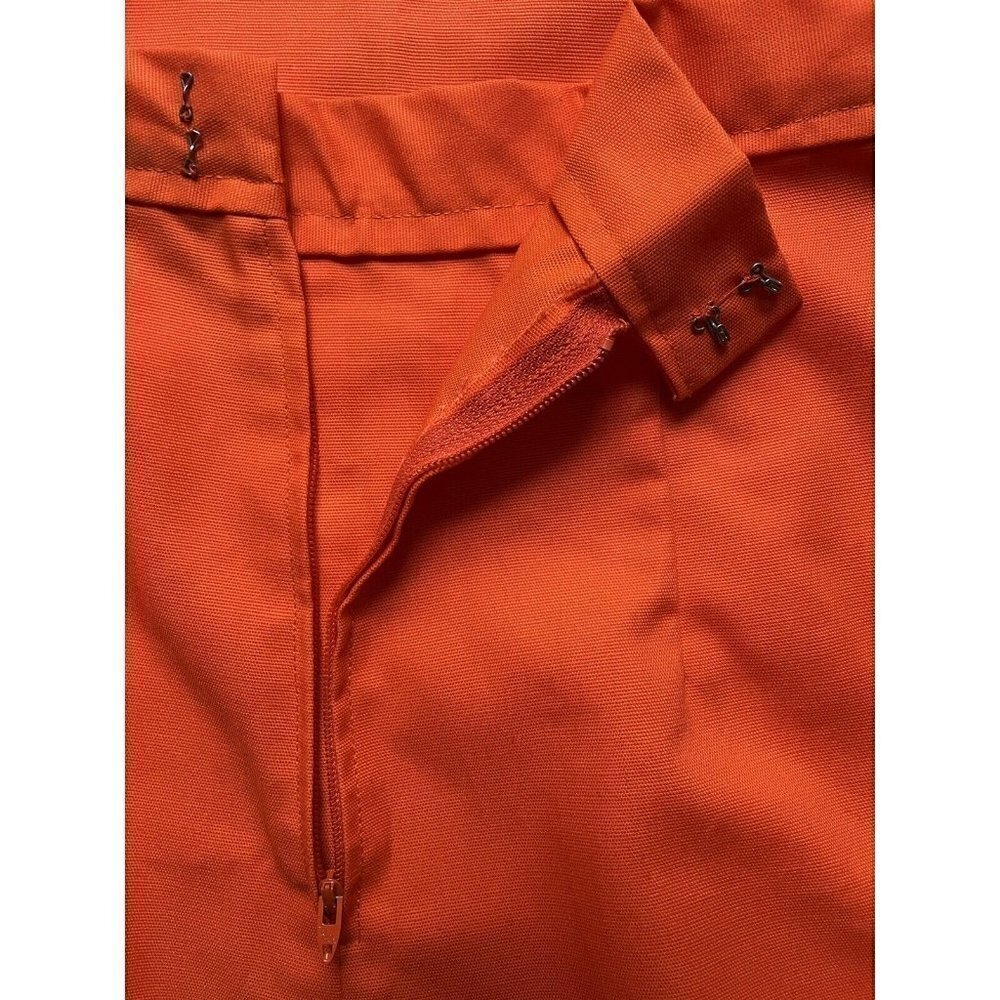 VTG 60s Handmade Floor Length Flower Power Hippy Boho Orange Maxi Skirt Women’s - Picture 8 of 11